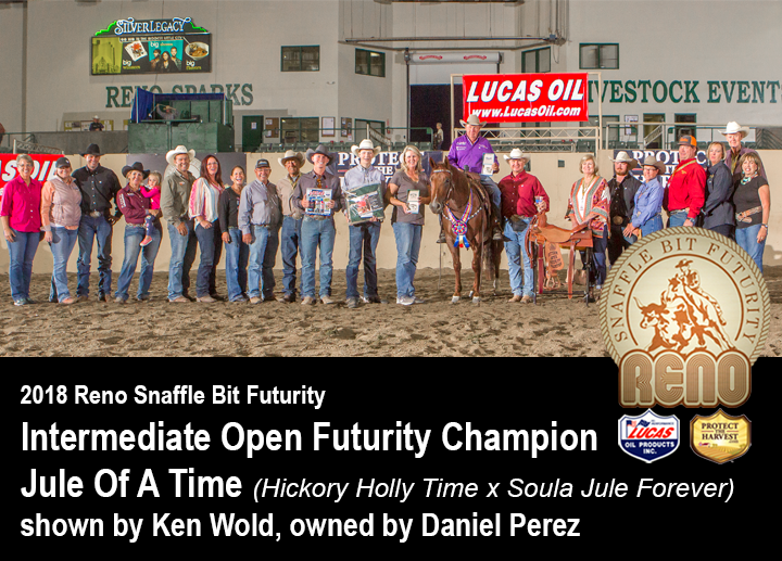 2018 Reno Snaffle Bit Futurity Int Open Champions Ken Wold Training